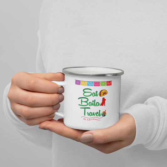 Eat Baila Travel Enamel Mug