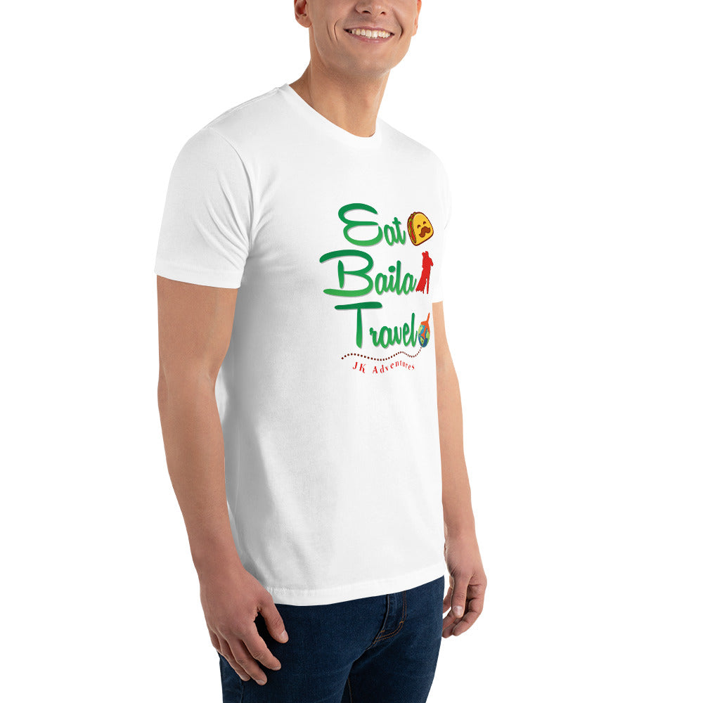 Eat Baila Travel Men's Fitted T-shirt